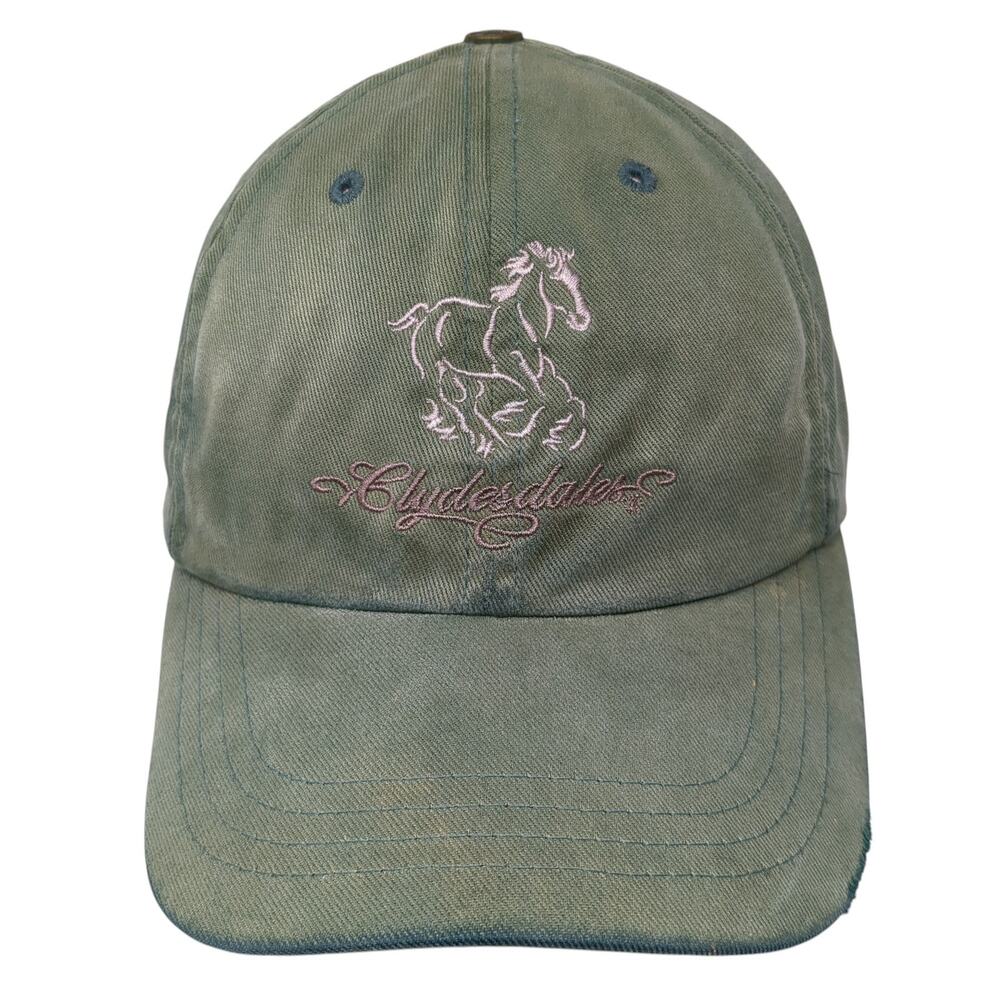 Clydesdales Anheuser-Busch Slideback Hat Green One Size Embroidered